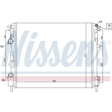 Wasserkühler PKW 638081 Wasserkühler PKW 638081