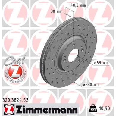 Bremsscheibe VA Sport 320.3824.52 Bremsscheibe VA Sport 320.3824.52