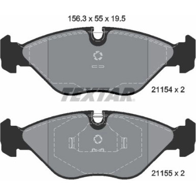Bremsbelagsatz Saab P. 9000 85 2115402 Bremsbelagsatz Saab P. 9000 85 2115402