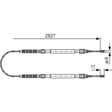 Handbremsseil 1987477263 Handbremsseil 1987477263