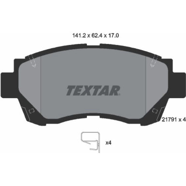 Bremsbelagsatz Toyota P. Camry/Celica 2179101