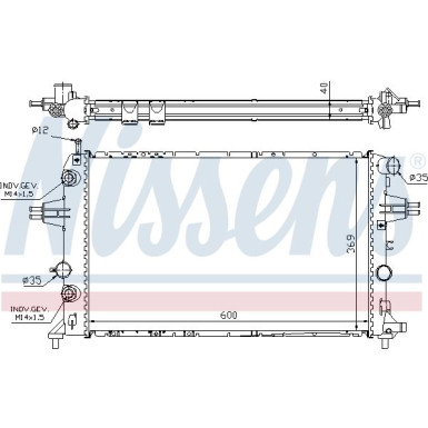 Wasserkühler PKW OPEL Astra G, Zafira 99-05 63003A