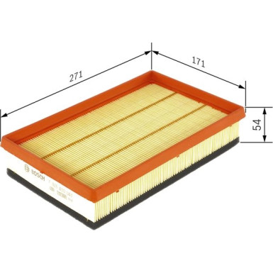 Luftfilter FIAT Stilo F 026 400 041