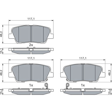 Bremsbelag 0 986 495 370 Bremsbelag 0 986 495 370