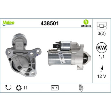 VALEO Anlasser 438501