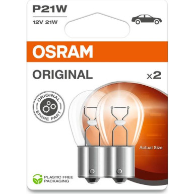 P21W 12V 21W BA15s 2 Stück Blister Original OSRAM
