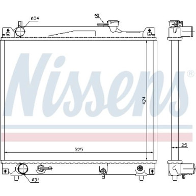 Wasserkühler PKW 64159
