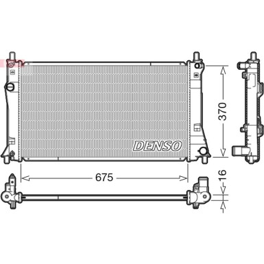 DENSO Motorkühler DRM44035 DENSO Motorkühler DRM44035