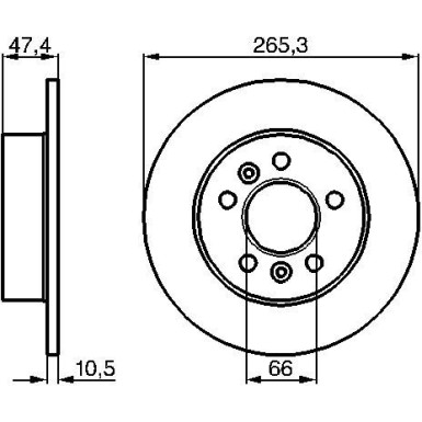 Bremsscheibe HA 0 986 478 305 Bremsscheibe HA 0 986 478 305
