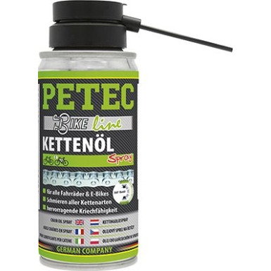 Petec Fahrrad Kettenöl Spray 100ml 70530 Petec Fahrrad Kettenöl Spray 100ml 70530