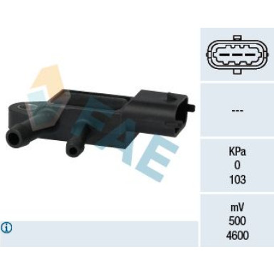 FAE Sensor, Abgasdruck 16107 FAE Sensor, Abgasdruck 16107