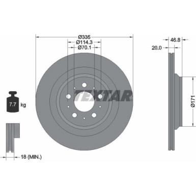 Bremsscheibe PRO 92343303