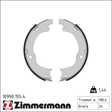 ZIMMERMANN Bremsbacken 10990.155.4