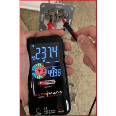 KS TOOLS Automatisches Digitalmultimeter inklusive Messleitungen 150.1765 KS TOOLS Automatisches Digitalmultimeter inklusive Messleitungen 150.1765