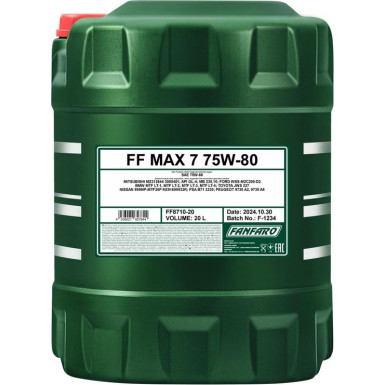 Fanfaro MAX7 75W-80 20L FF8710-20 Fanfaro MAX7 75W-80 20L FF8710-20