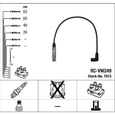 Zündleitungssatz SEAT IBIZA IV (6L1) 2.0,4.02 7015