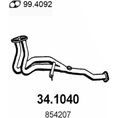 Abgasrohr 34.1040
