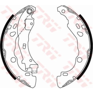 70 461 018 Bremsbacken GS8474 70 461 018 Bremsbacken GS8474