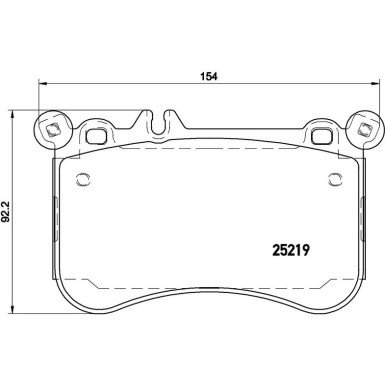 BREMBO Bremsklötze VA P 50 097