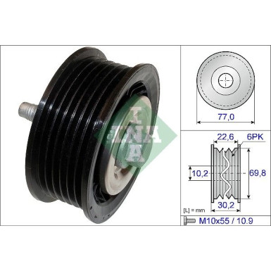 Umlenk-/Führungsrolle, Keilrippenriemen 532 0700 10 Umlenk-/Führungsrolle, Keilrippenriemen 532 0700 10