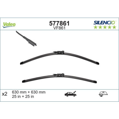 VM861 VALEO Silencio X.TRM Wischer 577861 VM861 VALEO Silencio X.TRM Wischer 577861