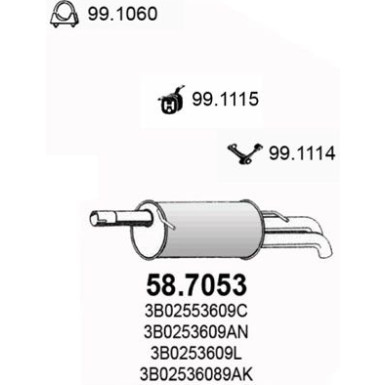Endschalldämpfer 58.7053