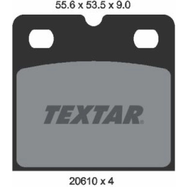 Bremsbelagsatz Jaguar T. S-Type/Xj/Xk 02 2061005 Bremsbelagsatz Jaguar T. S-Type/Xj/Xk 02 2061005