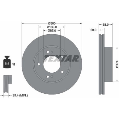 Bremsscheibe Ssangyong P. Rodius 05 92203003
