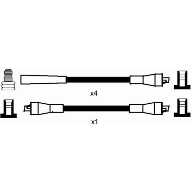 NGK Zündleitungssatz 7104