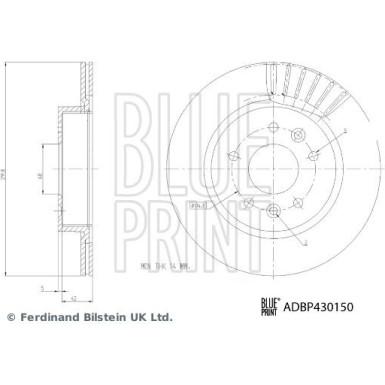 BREMSSCHEIBE ADBP430150 BREMSSCHEIBE ADBP430150