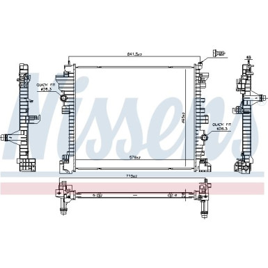 Wasserkühler PKW 606568 Wasserkühler PKW 606568