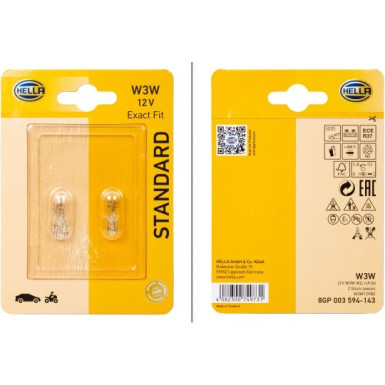 HELLA Glühlampe 8GP 003 594-143 STANDARD
