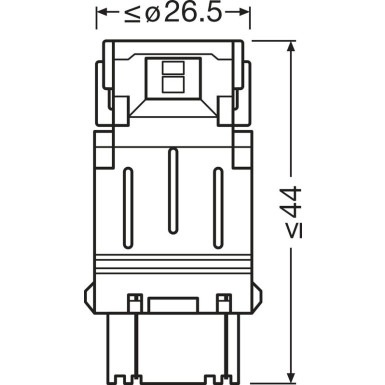 P27/7W LEDriving SL White 6000K 12V Blister 2 Stück OSRAM