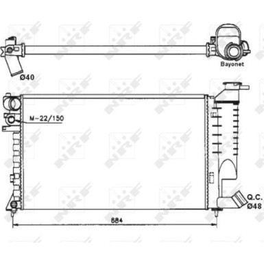 Kühler, Motorkühlung 58183 Kühler, Motorkühlung 58183