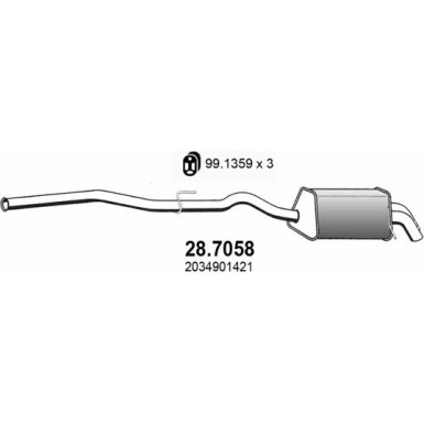 Endschalldämpfer 28.7058
