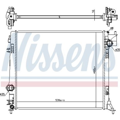 Wasserkühler PKW 637665 Wasserkühler PKW 637665