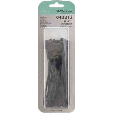 Phonocar Kabelbinder 3,6x140 mm aus Nylon schwarz Kabelbinder 3,6x140 50 Stck 043212