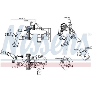Kühler,Abgasrückführung FORD B-Max,Fiesta,Focus 08 FIRST FIT 989285