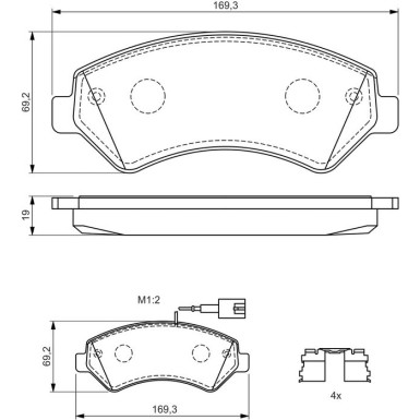 Bremsklötze FIAT 0 986 494 589
