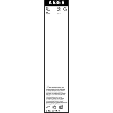 Bosch Scheibenwischer Aerotwin A535S 3397014535 Bosch Scheibenwischer Aerotwin A535S 3397014535
