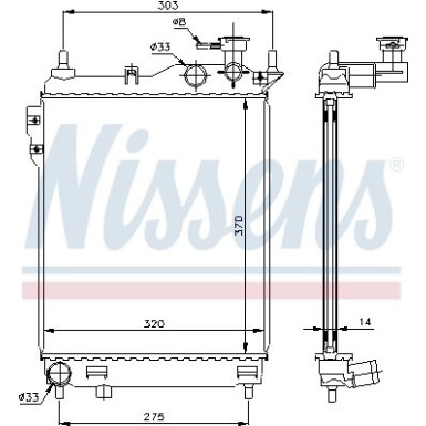 Wasserkühler PKW 67093