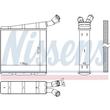 Wasserkühler PKW 606334