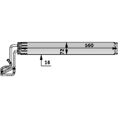 MAHLE Ölkühler, Lenkung CLC 51 000P BEHR Premium Line