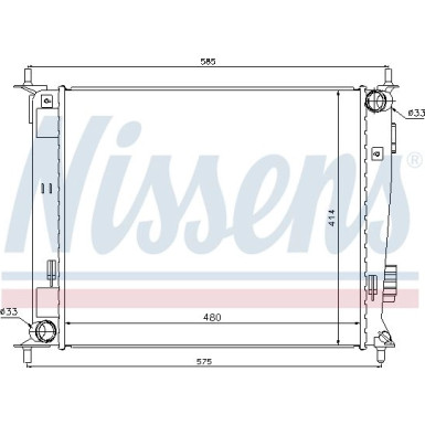 Wasserkühler PKW 66742