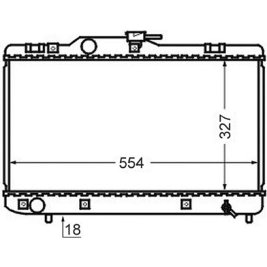 Kühler, Motorkühlung CR 768 000S