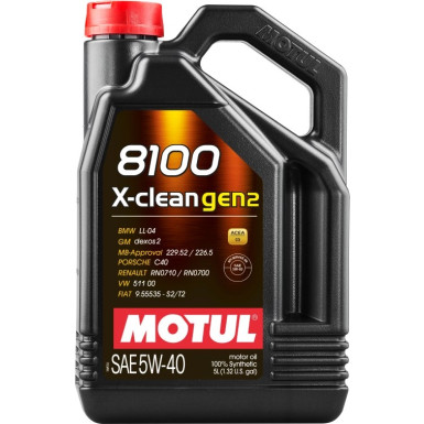 Motul 8100 X-clean gen2 5W-40 C3 5 Liter 109762
