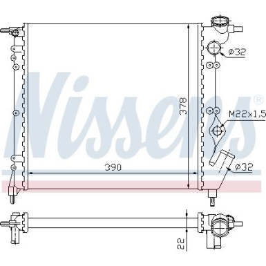 Wasserkühler PKW 63929