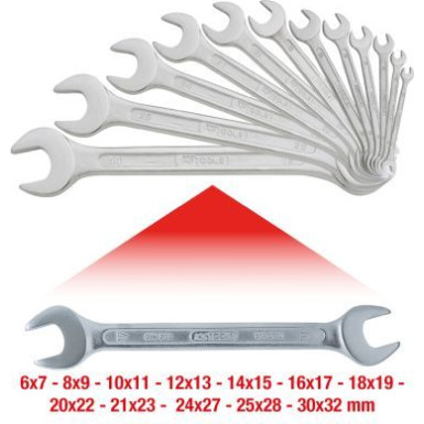 KS TOOLS Doppelseitiger Schlüsselsatz CLASSIC, 12 Stück, 6x7–30x32 mm 517.0125 KS TOOLS Doppelseitiger Schlüsselsatz CLASSIC, 12 Stück, 6x7–30x32 mm 517.0125