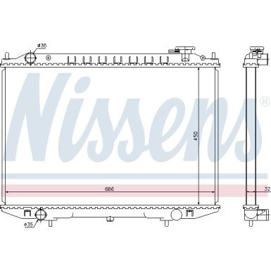 Wasserkühler PKW 68721 Wasserkühler PKW 68721