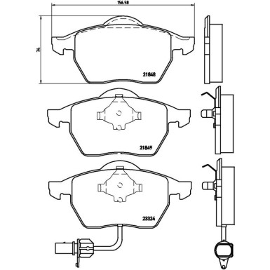BREMBO Bremsklötze VA P 85 060 BREMBO Bremsklötze VA P 85 060